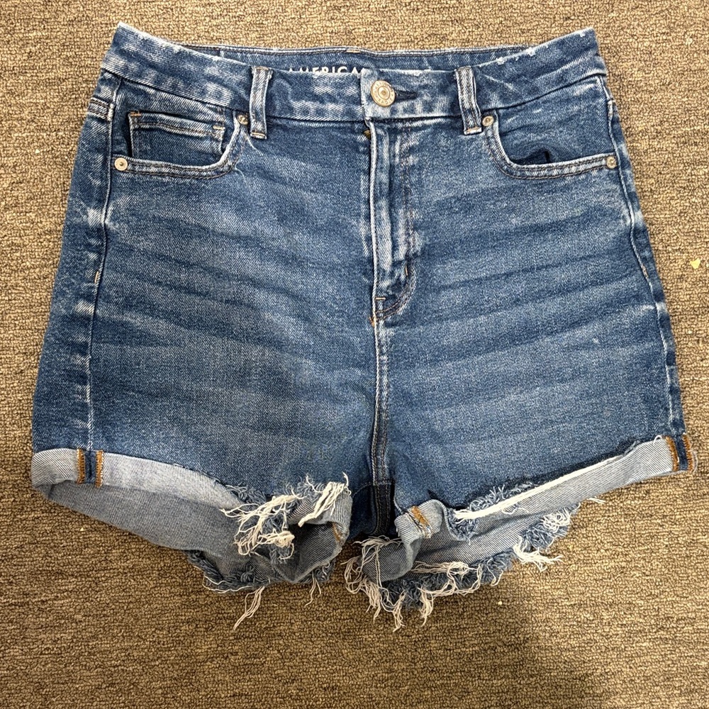 American Eagle Outfitters Distressed Blue Jean Shorts